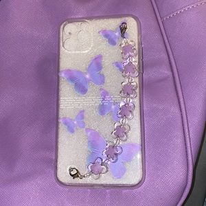 New!! Clear and purple Phone case iPhone 11 Pro Max